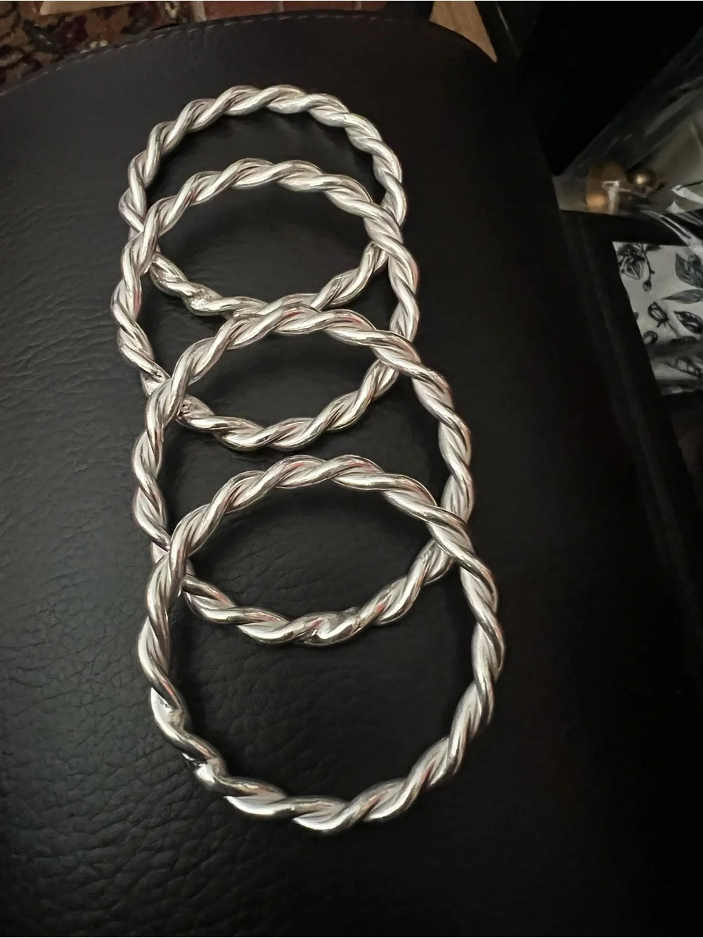 Sterling Silver Bangle Bracelet Set - Kids Accessories Jewelry